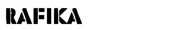 Rafika font