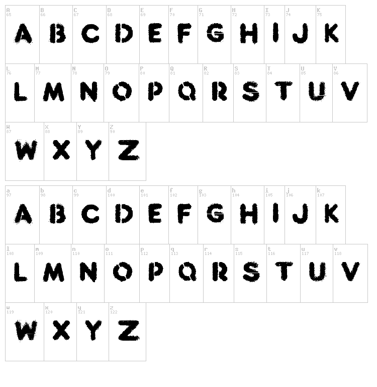 Reclaim font map