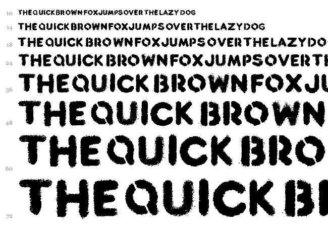 Reclaim font waterfall