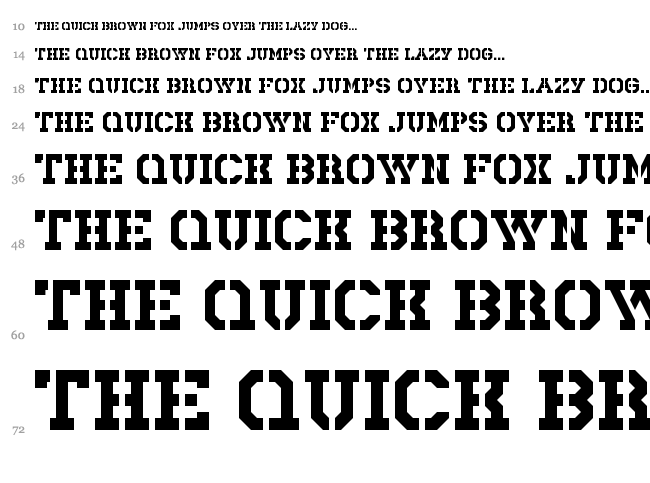 Rick Lobster font waterfall