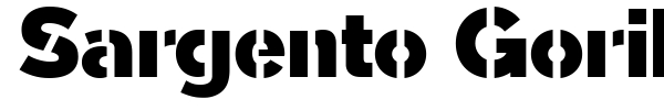 Sargento Gorila font