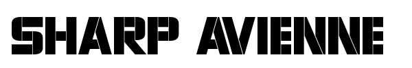 Sharp Avienne font