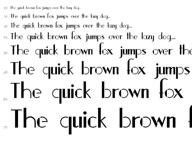 Stencil 1935 font waterfall