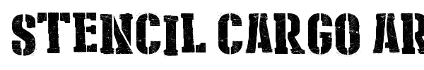 Stencil Cargo Army font