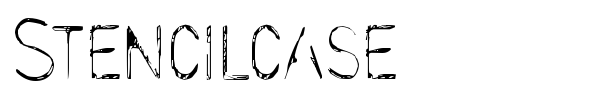 Stencilcase font