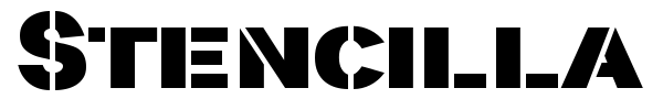 Stencilla font