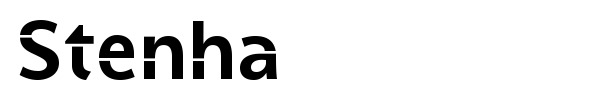 Stenha font
