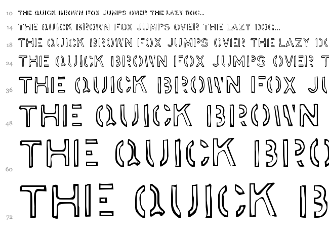 Stockstill font waterfall