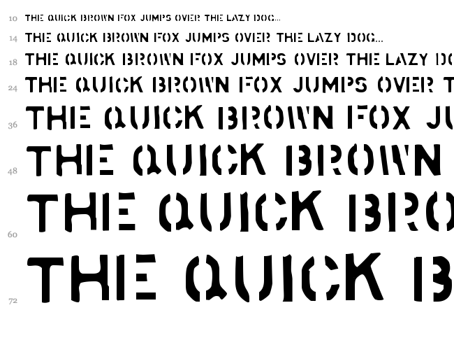 Stockstill font waterfall