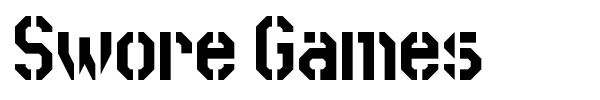 Swore Games font