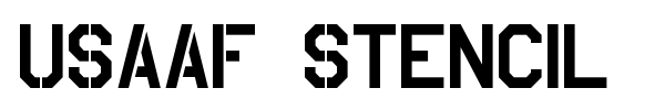 USAAF Stencil font