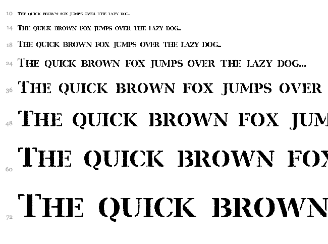 Ver Army font waterfall