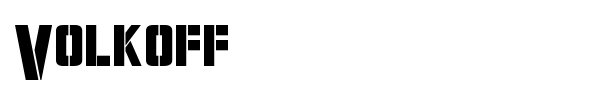 Volkoff font
