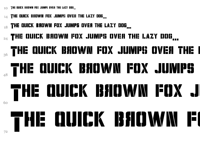 Volkoff font waterfall