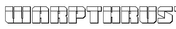 Warpthruster font preview
