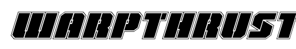 Warpthruster font preview