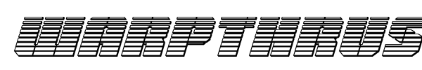 Warpthruster font preview