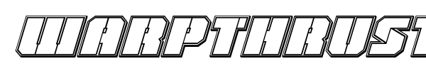 Warpthruster font preview