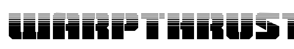 Warpthruster font preview