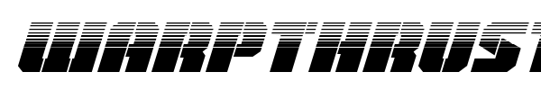 Warpthruster font preview