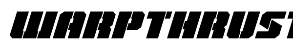 Warpthruster font preview
