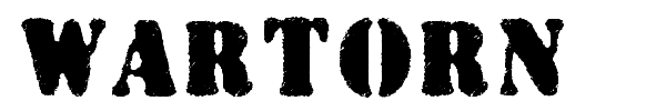 Wartorn font