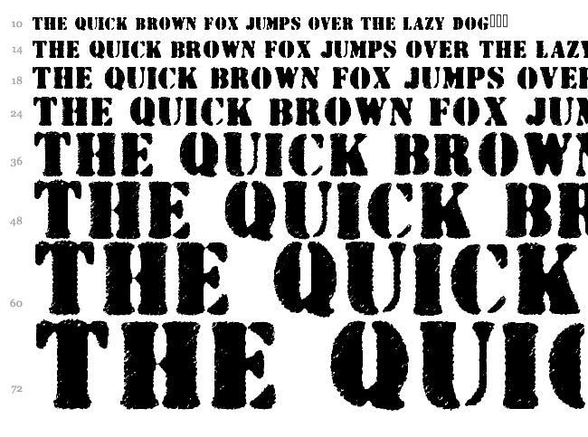 Wartorn font waterfall