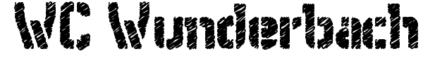 WC Wunderbach Rough Bta font