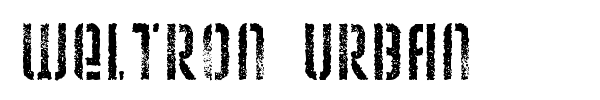 Weltron Urban font