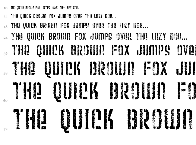Weltron Urban font waterfall