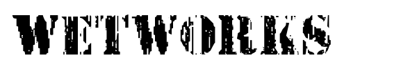 Wetworks font preview
