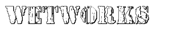 Wetworks font preview