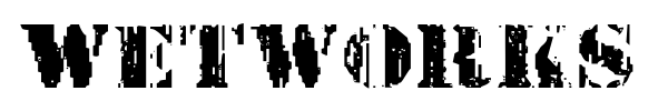 Wetworks font preview
