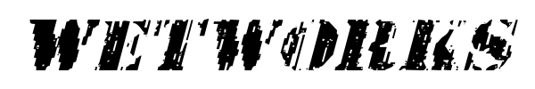 Wetworks font preview