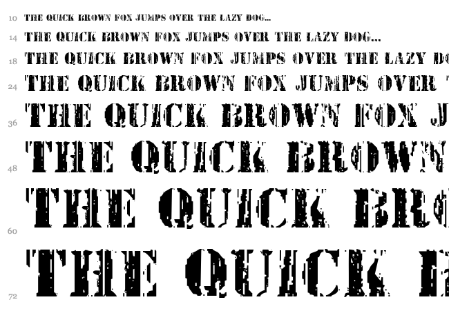 Wetworks font waterfall