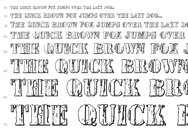 Wetworks font waterfall