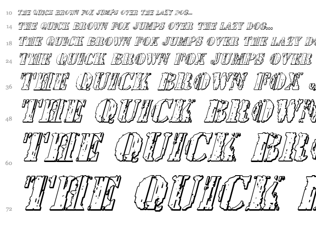 Wetworks font waterfall