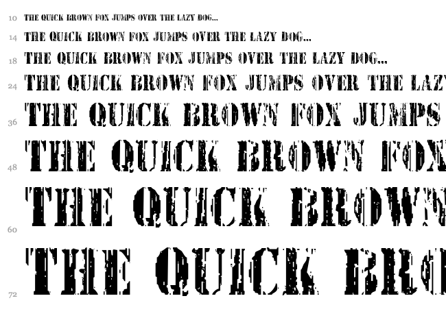 Wetworks font waterfall