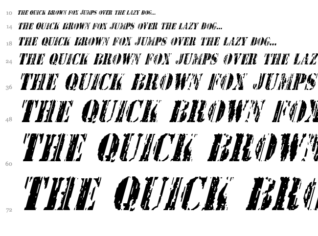 Wetworks font waterfall