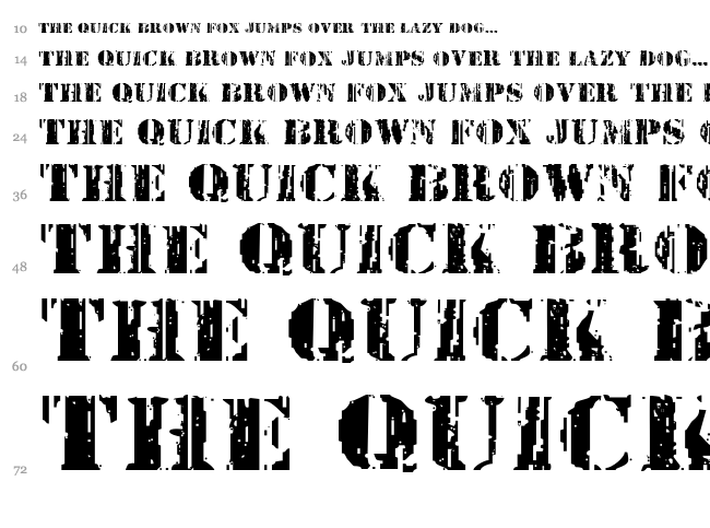 Wetworks font waterfall
