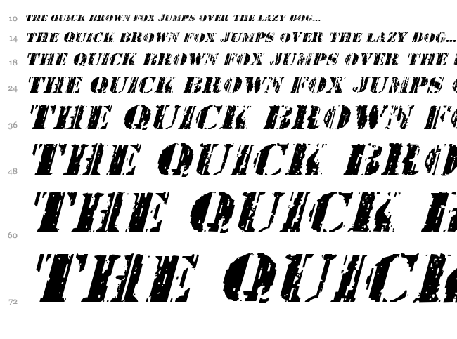 Wetworks font waterfall