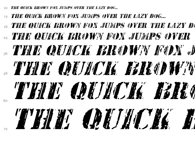 Wetworks font waterfall
