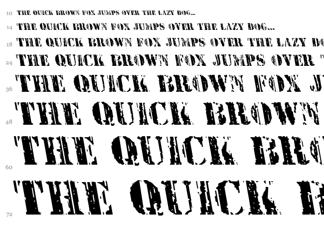 Wetworks font waterfall