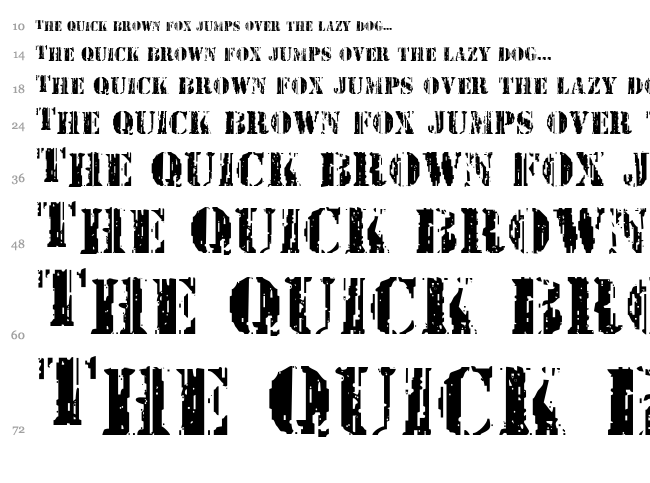 Wetworks font waterfall