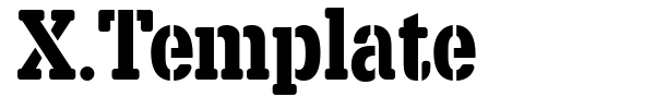 X.Template font