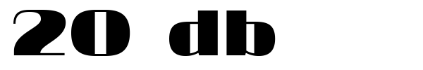 20 db font
