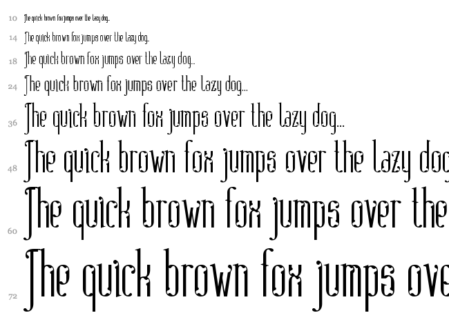 Absinthe FT font waterfall