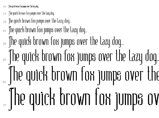 Absinthe FT font waterfall