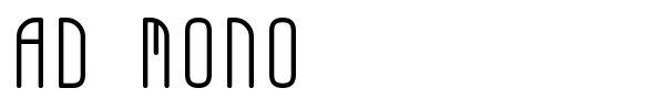 AD Mono font