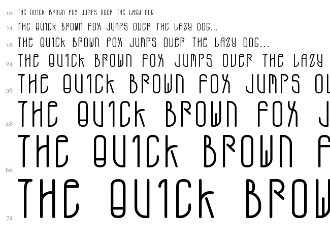 AD Mono font waterfall